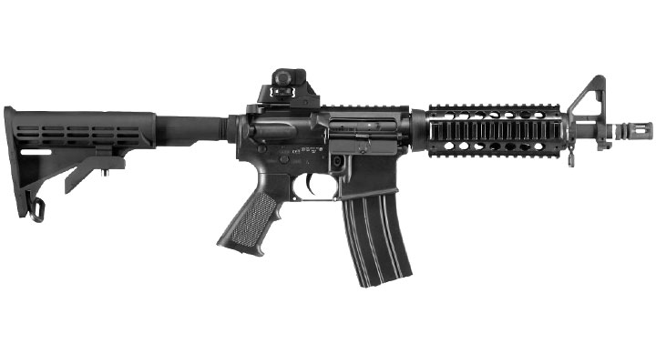 APS M4 CQB RIS Kompetitor-Series eSilver Edge SDU-MosFet 2.0 AEG 6mm BB schwarz Bild 2