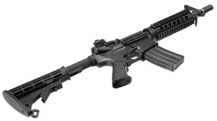 APS M4 CQB RIS Kompetitor-Series eSilver Edge SDU-MosFet 2.0 AEG 6mm BB schwarz Bild 5