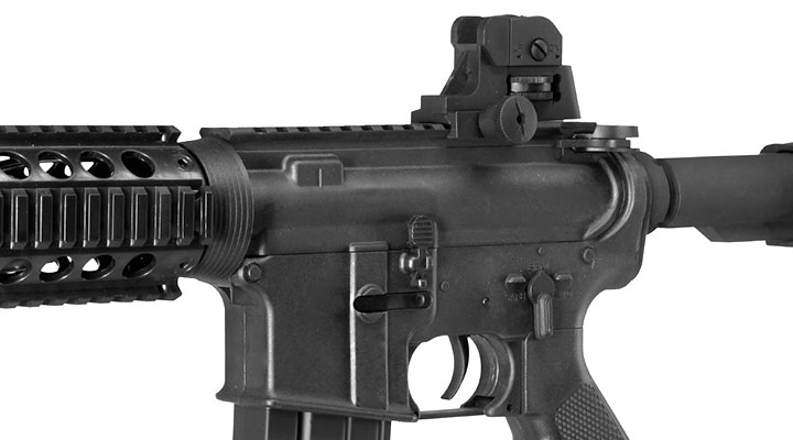 APS M4 CQB RIS Kompetitor-Series eSilver Edge SDU-MosFet 2.0 AEG 6mm BB schwarz Bild 7