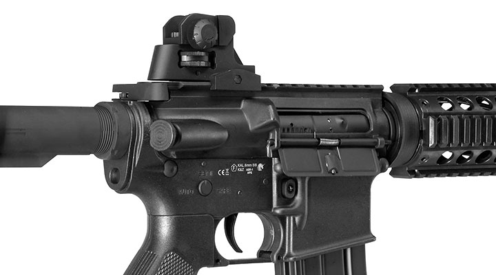 APS M4 CQB RIS Kompetitor-Series eSilver Edge SDU-MosFet 2.0 AEG 6mm BB schwarz Bild 8