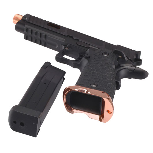 KLI Hi-Capa 5.1 Baba Yaga EXG Vollmetall GBB 6mm BB schwarz Bild 6