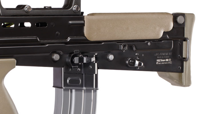 G&G L85 AFV 2.0 ETU-Mosfet BlowBack Vollmetall S-AEG 6mm BB oliv / schwarz Bild 6