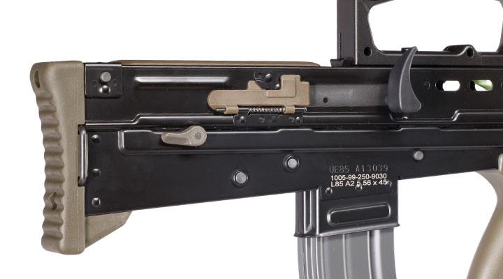 G&G L85 AFV 2.0 ETU-Mosfet BlowBack Vollmetall S-AEG 6mm BB oliv / schwarz Bild 8