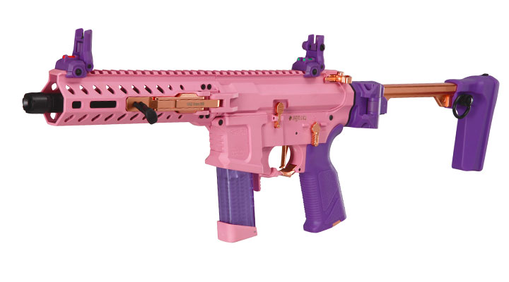 G&G FAR9 Rapid Folding PCC ETU-Mosfet Polymergehuse AEG 6mm BB Pink-Gold Edition