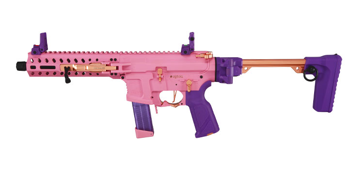 G&G FAR9 Rapid Folding PCC ETU-Mosfet Polymergehuse AEG 6mm BB Pink-Gold Edition Bild 1