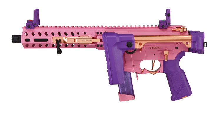 G&G FAR9 Rapid Folding PCC ETU-Mosfet Polymergehuse AEG 6mm BB Pink-Gold Edition Bild 2