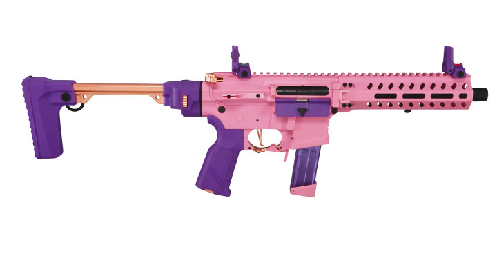 G&G FAR9 Rapid Folding PCC ETU-Mosfet Polymergehuse AEG 6mm BB Pink-Gold Edition Bild 3