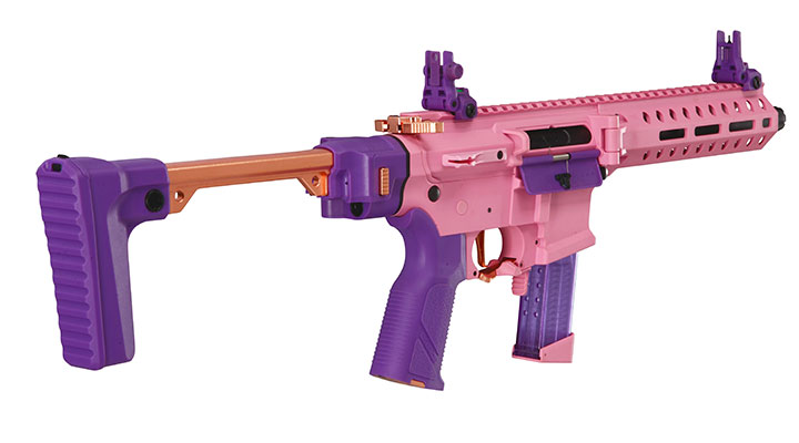 G&G FAR9 Rapid Folding PCC ETU-Mosfet Polymergehuse AEG 6mm BB Pink-Gold Edition Bild 4