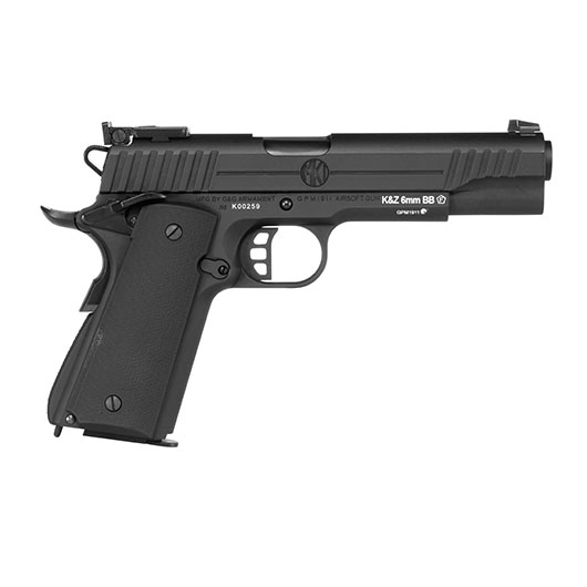 G&G GX45 MkI Airsoftpistole Vollmetall GBB 6mm BB schwarz inkl. Pistolenkoffer Bild 3