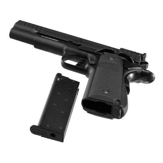 G&G GX45 MkI Airsoftpistole Vollmetall GBB 6mm BB schwarz inkl. Pistolenkoffer Bild 6