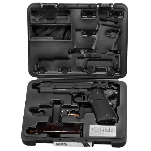 G&G GX45 MkI Airsoftpistole Vollmetall GBB 6mm BB schwarz inkl. Pistolenkoffer Bild 9