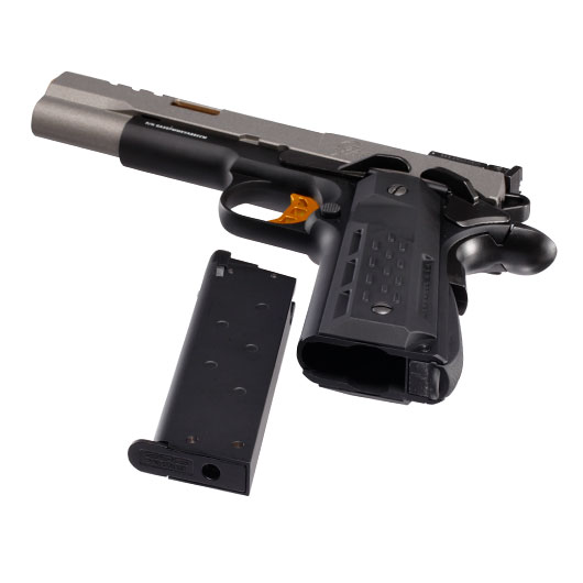 G&G GX45 MkV Airsoftpistole Vollmetall GBB 6mm BB grau inkl. Pistolenkoffer Bild 6