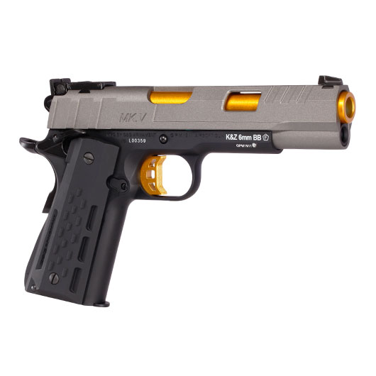 G&G GX45 MkV Airsoftpistole Vollmetall GBB 6mm BB grau inkl. Pistolenkoffer Bild 7
