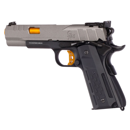 G&G GX45 MkV Airsoftpistole Vollmetall GBB 6mm BB grau inkl. Pistolenkoffer Bild 8