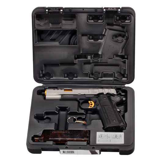G&G GX45 MkV Airsoftpistole Vollmetall GBB 6mm BB grau inkl. Pistolenkoffer Bild 9