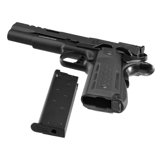 G&G GX45 MkV Airsoftpistole Vollmetall GBB 6mm BB schwarz inkl. Pistolenkoffer Bild 6