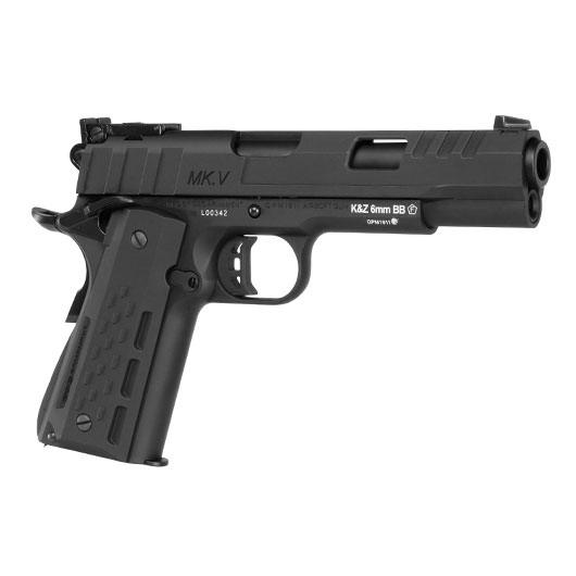 G&G GX45 MkV Airsoftpistole Vollmetall GBB 6mm BB schwarz inkl. Pistolenkoffer Bild 7