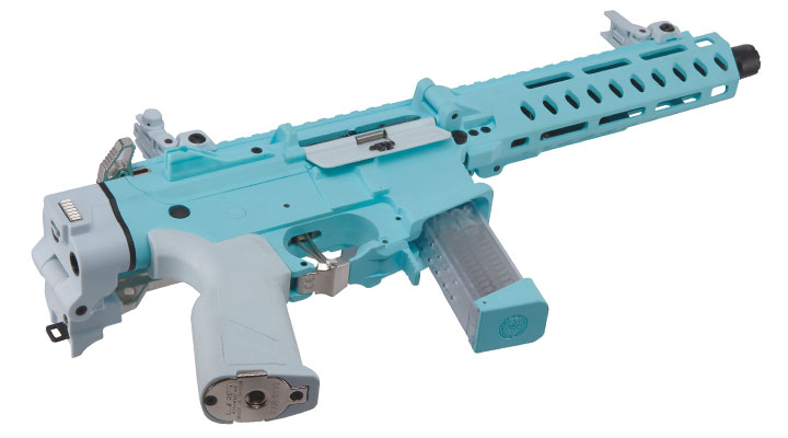 G&G FAR9 Rapid Folding PCC ETU-Mosfet Polymergehuse AEG 6mm BB Macaron Blue Edition Bild 4