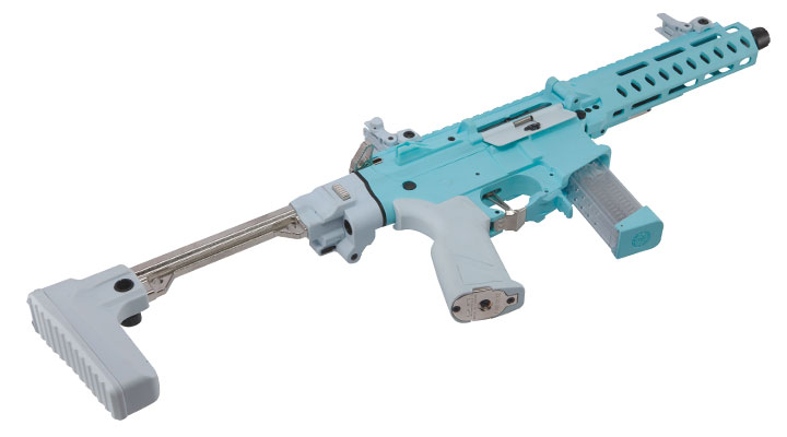 G&G FAR9 Rapid Folding PCC ETU-Mosfet Polymergehuse AEG 6mm BB Macaron Blue Edition Bild 5