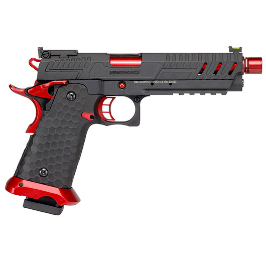 Vorsk Airsoft Hi-Capa 5.1 Vengeance Vollmetall GBB 6mm BB Red Match Bild 3
