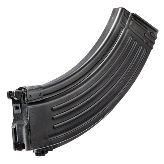 GHK AKM GBB Stahlblech-Magazin Low-Cap 40 Schuss schwarz - Softairgas-Version - Version 3