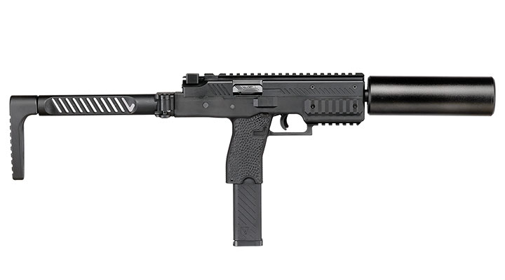 Vorsk VMP-1X PDW Polymer SMG GBB 6mm BB schwarz - Set mit Silencer / Ersatzmagazin Bild 3