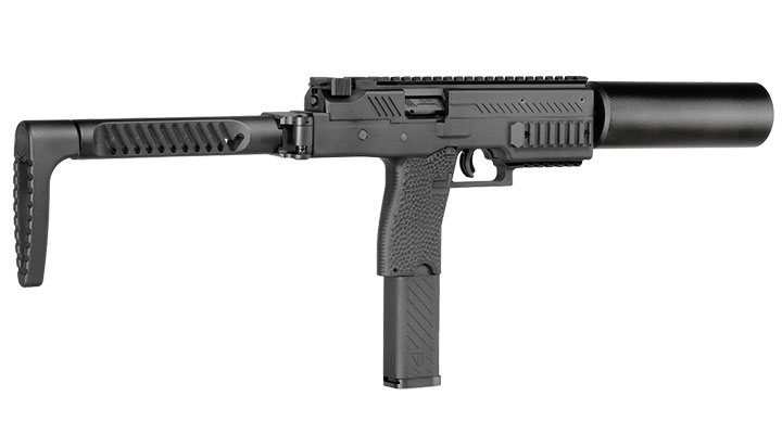 Vorsk VMP-1X PDW Polymer SMG GBB 6mm BB schwarz - Set mit Silencer / Ersatzmagazin Bild 4
