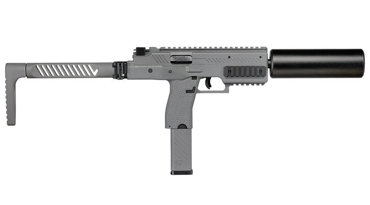 Vorsk VMP-1X PDW Polymer SMG GBB 6mm BB grau - Set mit Silencer / Ersatzmagazin Bild 3
