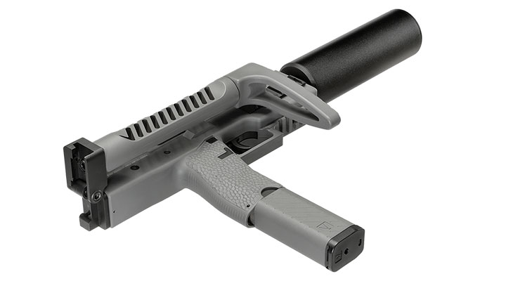 Vorsk VMP-1X PDW Polymer SMG GBB 6mm BB grau - Set mit Silencer / Ersatzmagazin Bild 5