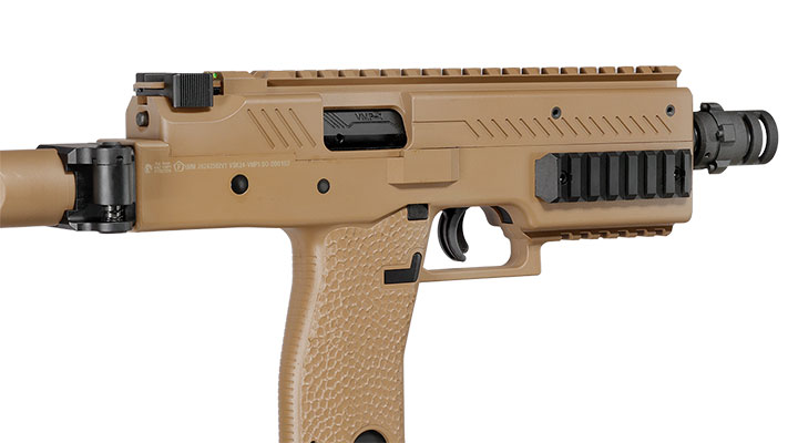 Vorsk VMP-1X PDW Polymer SMG GBB 6mm BB tan - Set mit Silencer / Ersatzmagazin Bild 10