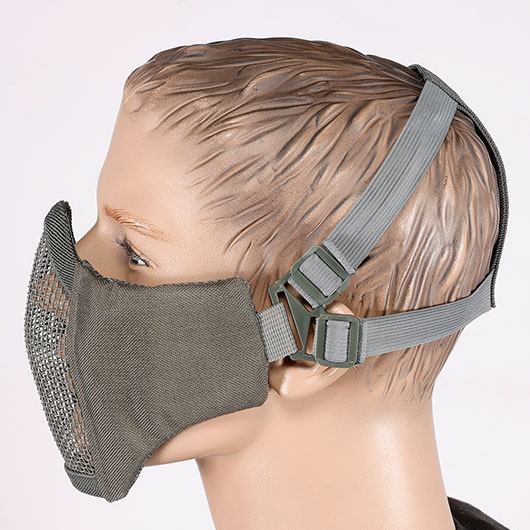 101 INC Airsoft Gittermaske grau Bild 4