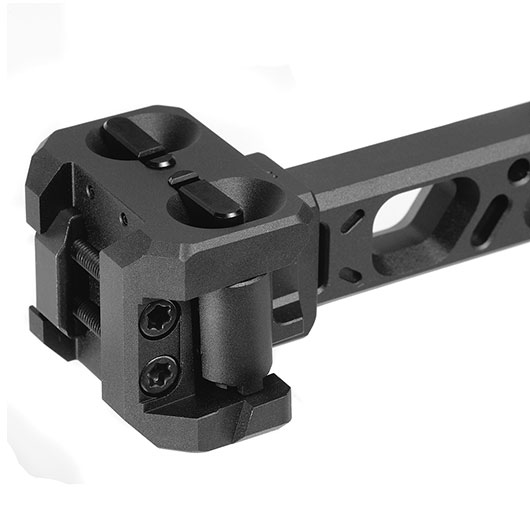 Strike Industries Dual Folding Adapter Schaft mit FSA Schaftkappe f. 20 - 22 mm Schienen schwarz Bild 8