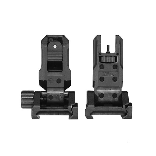 MadBull / Strike Industries Polymer Back-Up Low-Profile Flip-Up Zielvisier-Set f. 20 - 22 mm Schienen schwarz Bild 2