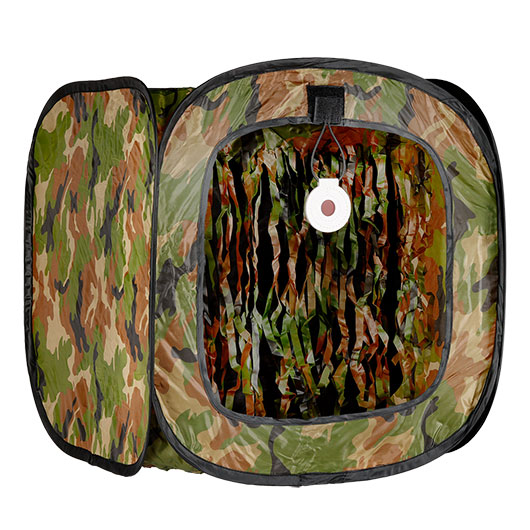 WoSport Training Tent Target Zielkasten mit Buffer-Vorhang faltbar woodland Bild 1