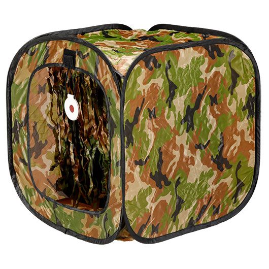 WoSport Training Tent Target Zielkasten mit Buffer-Vorhang faltbar woodland Bild 2