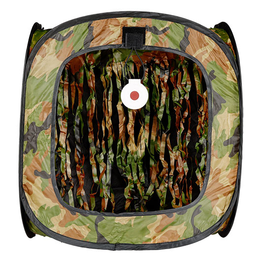 WoSport Training Tent Target Zielkasten mit Buffer-Vorhang faltbar woodland Bild 3