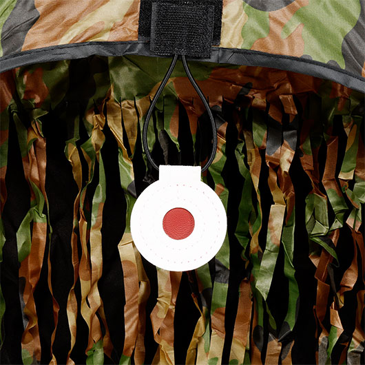 WoSport Training Tent Target Zielkasten mit Buffer-Vorhang faltbar woodland Bild 4