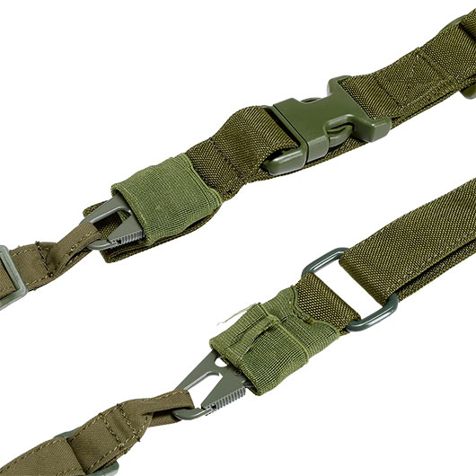 WoSport 3-Punkt Tragegurt Adjustable Universal oliv Bild 4