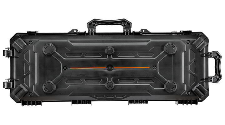 WoSport WST Tactical Rifle Case Waffenkoffer / Trolley 102 x 32,5 x 9 cm Cubed-Schaumstoff IPX7 schwarz Bild 3