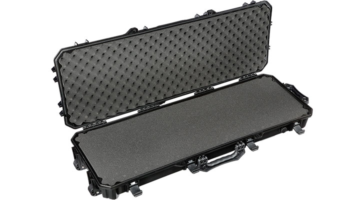 WoSport WST Tactical Rifle Case Waffenkoffer / Trolley 102 x 32,5 x 9 cm Cubed-Schaumstoff IPX7 schwarz Bild 5