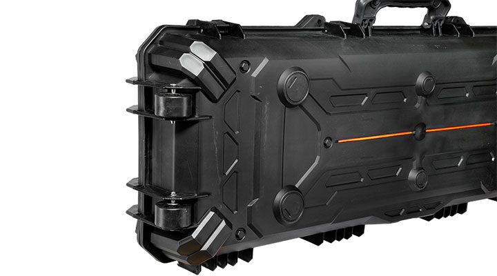 WoSport WST Tactical Rifle Case Waffenkoffer / Trolley 102 x 32,5 x 9 cm Cubed-Schaumstoff IPX7 schwarz Bild 8