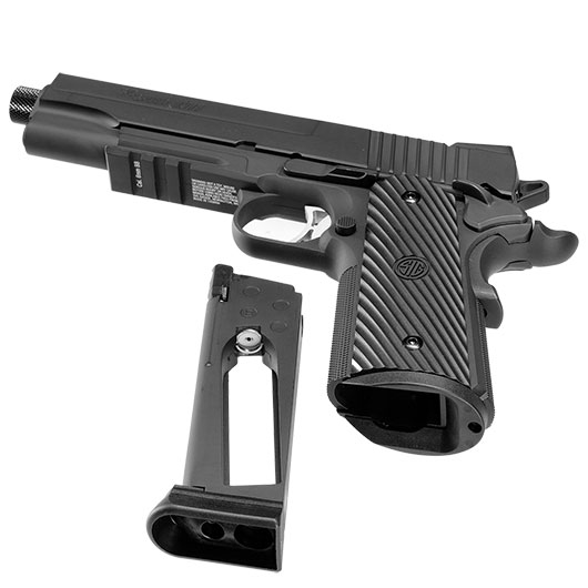 KWC Sig Sauer ProForce 1911 Tacops Vollmetall CO2 BlowBack 6mm BB schwarz Bild 6