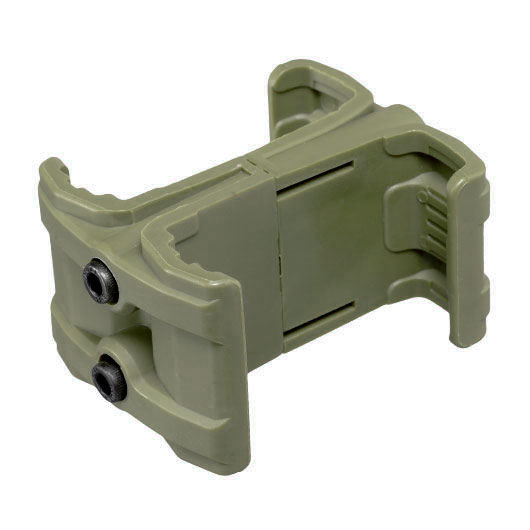WoSport M4 / M16 / AR15 Polymer Dual-Magazinklammer / Mag Coupler oliv Bild 1