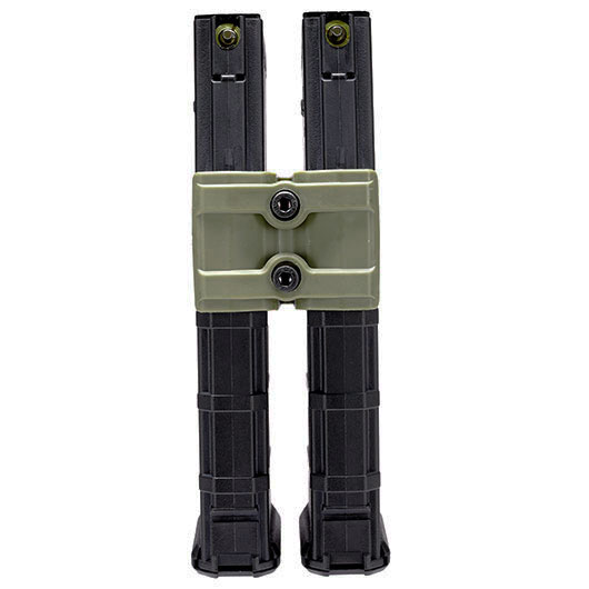 WoSport M4 / M16 / AR15 Polymer Dual-Magazinklammer / Mag Coupler oliv Bild 6