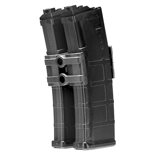 WoSport M4 / M16 / AR15 Polymer Dual-Magazinklammer / Mag Coupler schwarz Bild 4