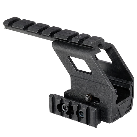 WoSport Polymer 21mm Universal Rail Montage f. G17 / G18 / G19 Pistolen schwarz Bild 1