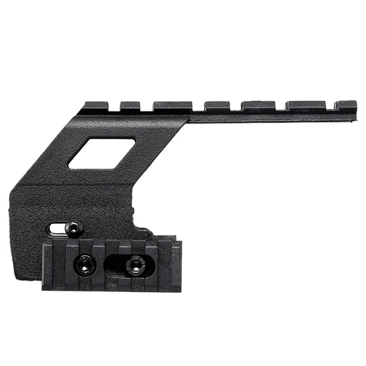 WoSport Polymer 21mm Universal Rail Montage f. G17 / G18 / G19 Pistolen schwarz Bild 4