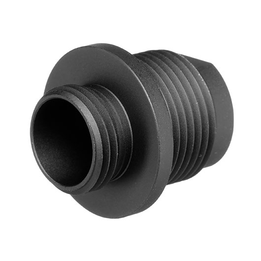 Modify Aluminium Schalldmpferadapter f. Pistolen 11mm+ Innengewinde auf 14mm- Auengewinde schwarz