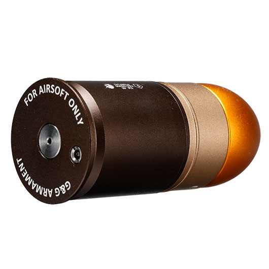 G&G GM406 40mm Vollmetall Hlse / Einlegepatrone f. 70 6mm BBs gold inkl. Abdeckungen Bild 3