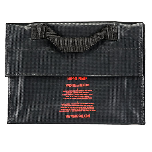 Nuprol LiPo Safety Storage Bag 24,0 x 6,4 x 1,8 cm Feuerfeste Sicherheitstasche schwarz Bild 1